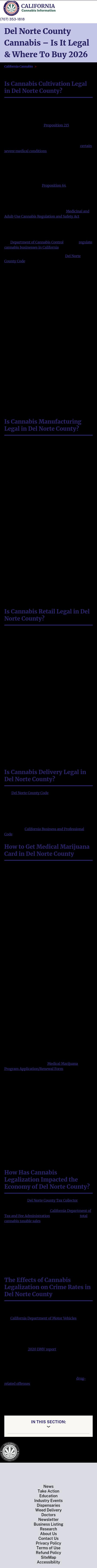 Del Norte County Cannabis - Klamath CA Lawyers