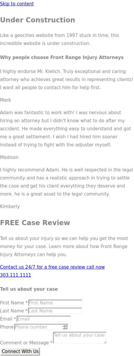 Front Range Injury Attorneys - Denver CO Lawyers