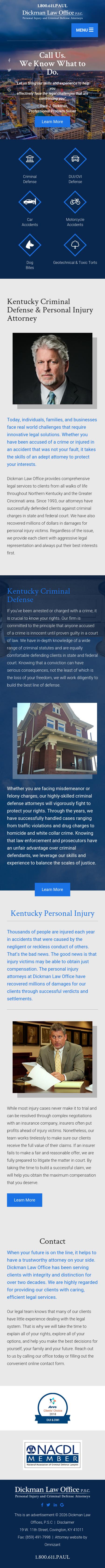 Dickman Law Office P.S.C. - Covington KY Lawyers