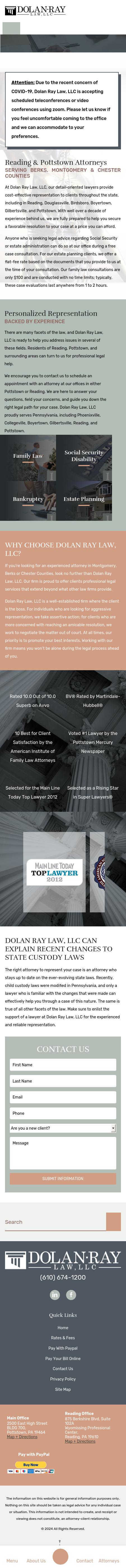 Dolan Law Office, LLC - Pottstown PA Lawyers