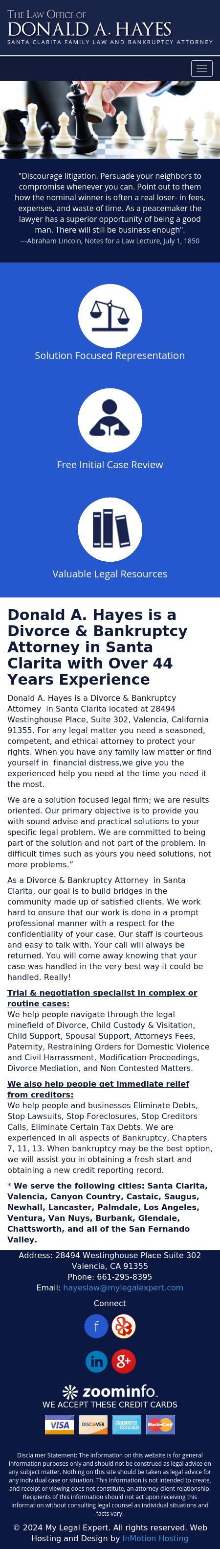 Donald A. Hayes Attorney At Law - Valencia CA Lawyers
