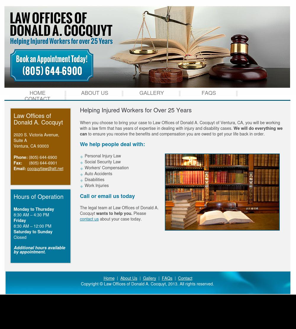 Donald Cocquyt - Ventura CA Lawyers