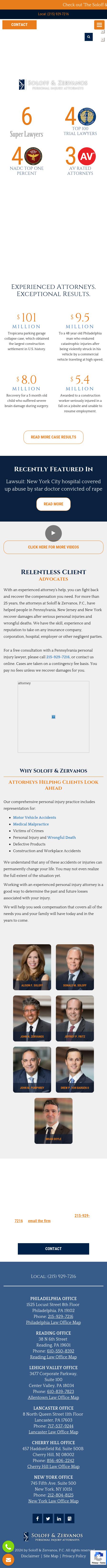 Soloff & Zervanos, P.C. - Philadelphia PA Lawyers