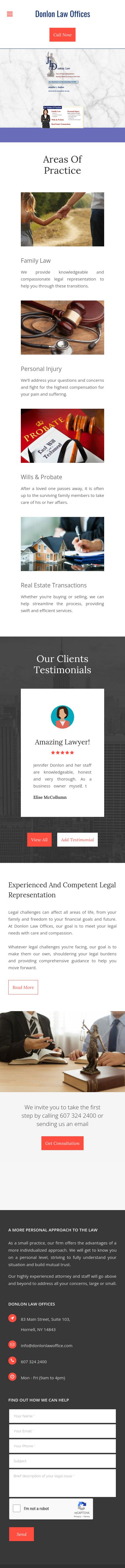 Donlon Law Offices - Hornell NY Lawyers