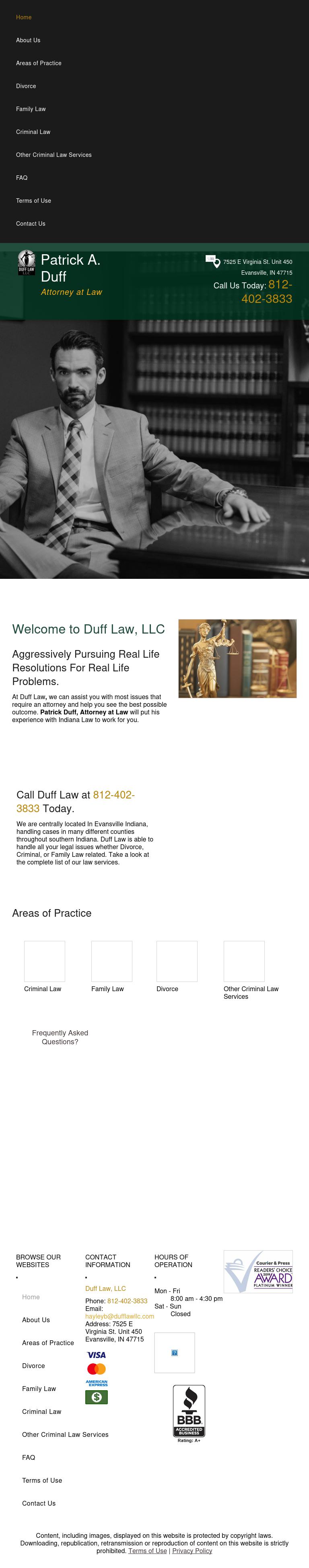 Duff Law LLC - Evansville IN Lawyers