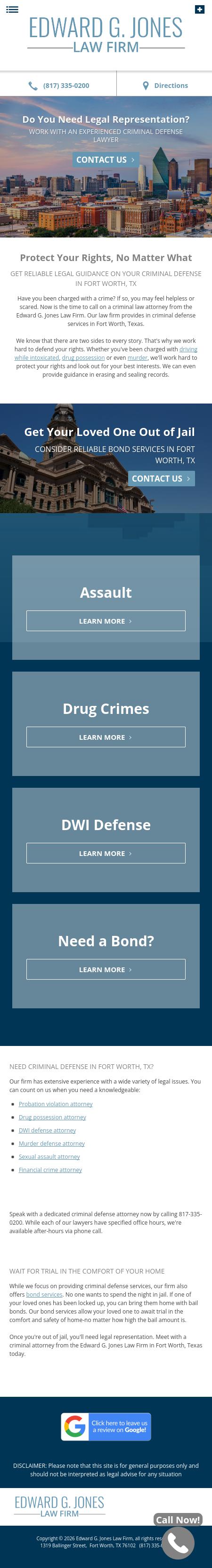 Edward G. Jones - Fort Worth TX Lawyers