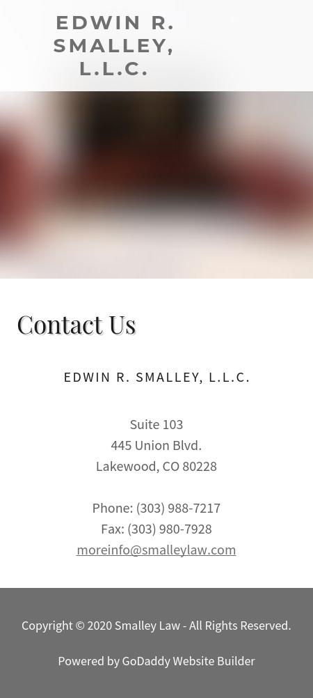 Edwin R. Smalley, L.L.C. - Lakewood CO Lawyers