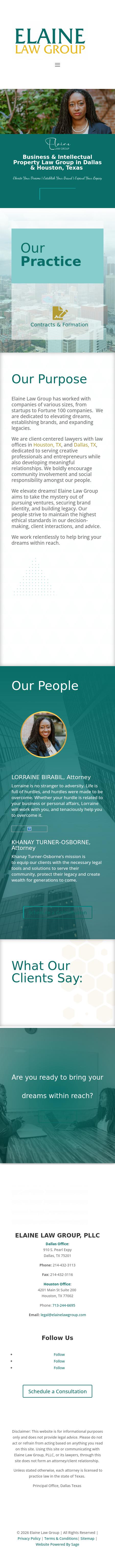 Elaine Law Group - Dallas TX Lawyers