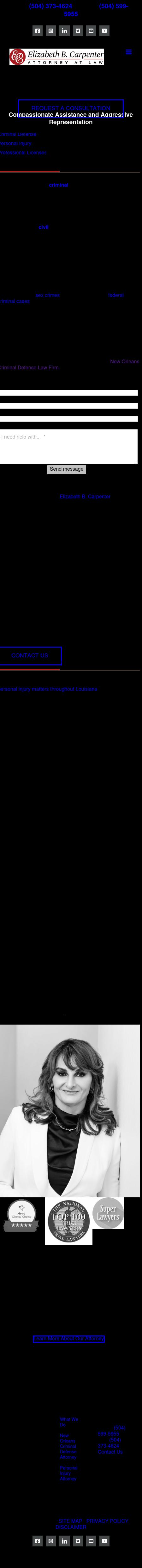 Elizabeth B. Carpenter Law Firm - New Orleans LA Lawyers