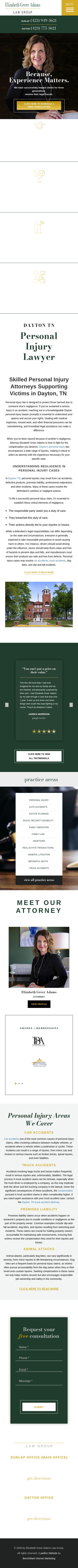 Elizabeth Greer Adams Law Group - Dayton TN Lawyers