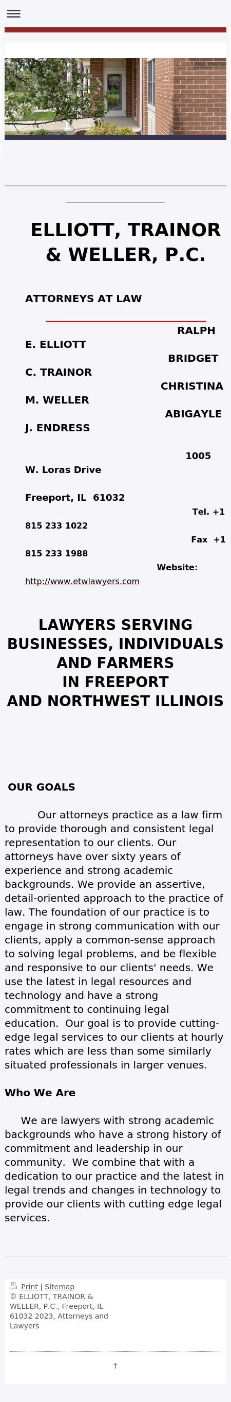 Elliott & Trainor, P.C., Attorneys At Law - Freeport IL Lawyers