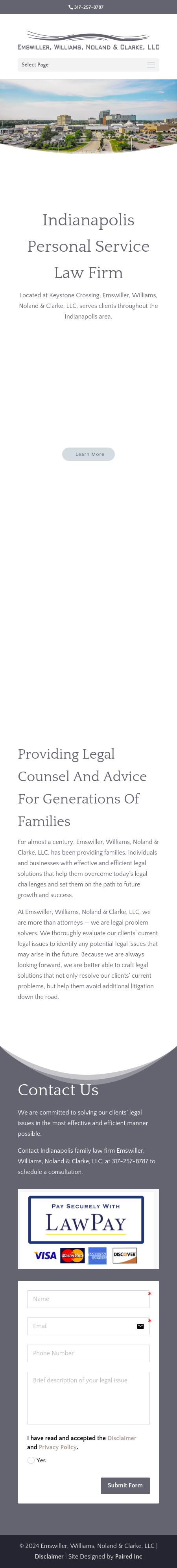 Emswiller, Williams, Noland & Clarke, P.C. - Indianapolis IN Lawyers