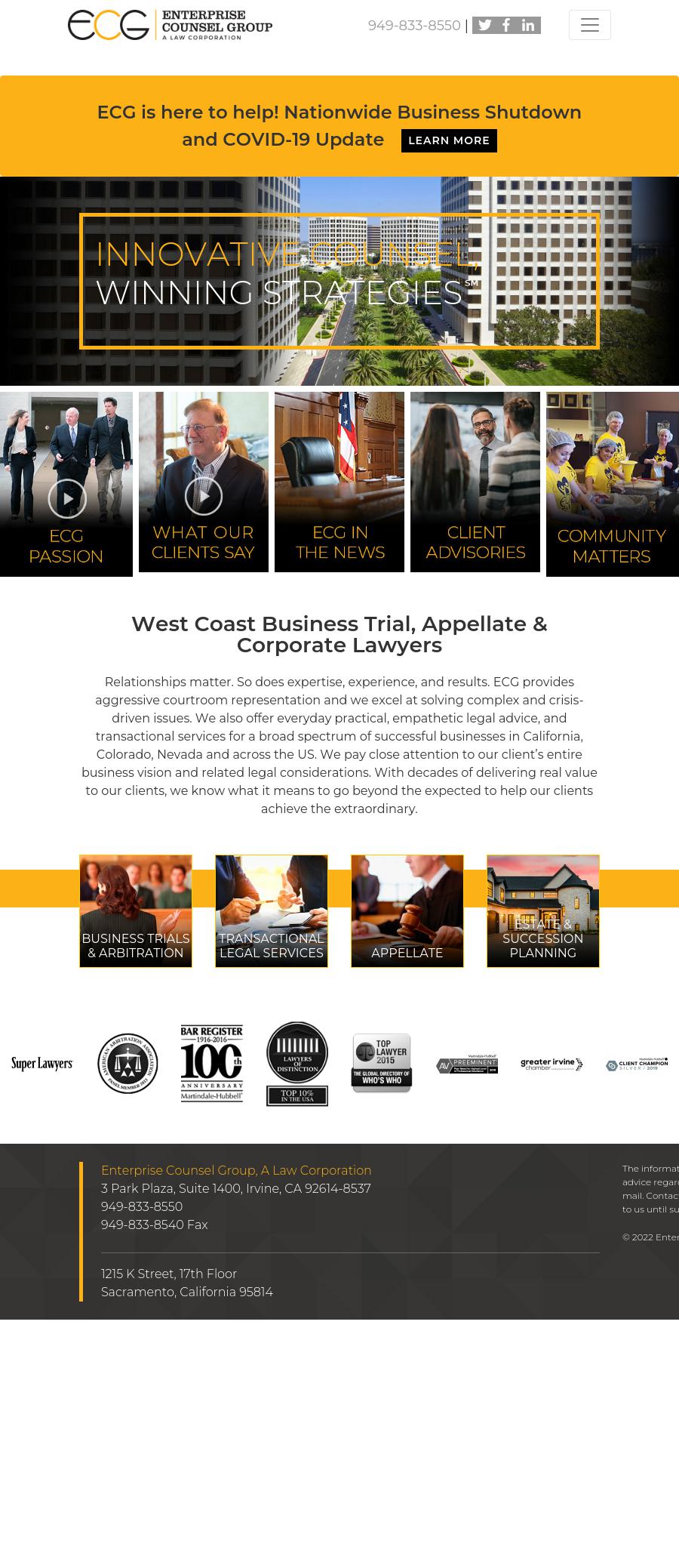 Enterprise Counsel Group, A Law Corporation - Irvine CA Lawyers