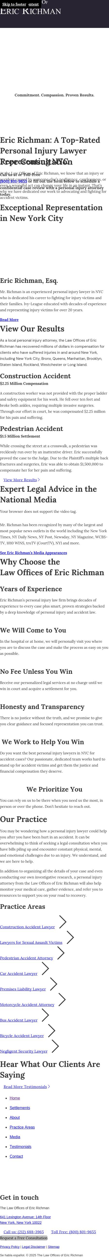 The Law Offices of Eric Richman - New York NY Lawyers