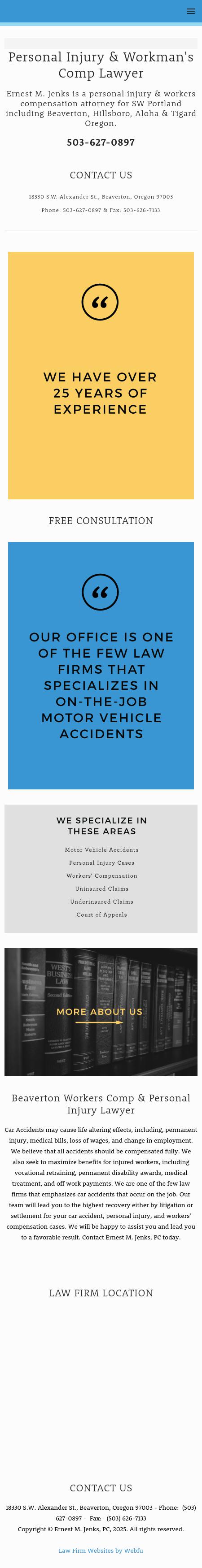 Ernest M. Jenks, PC - Beaverton OR Lawyers