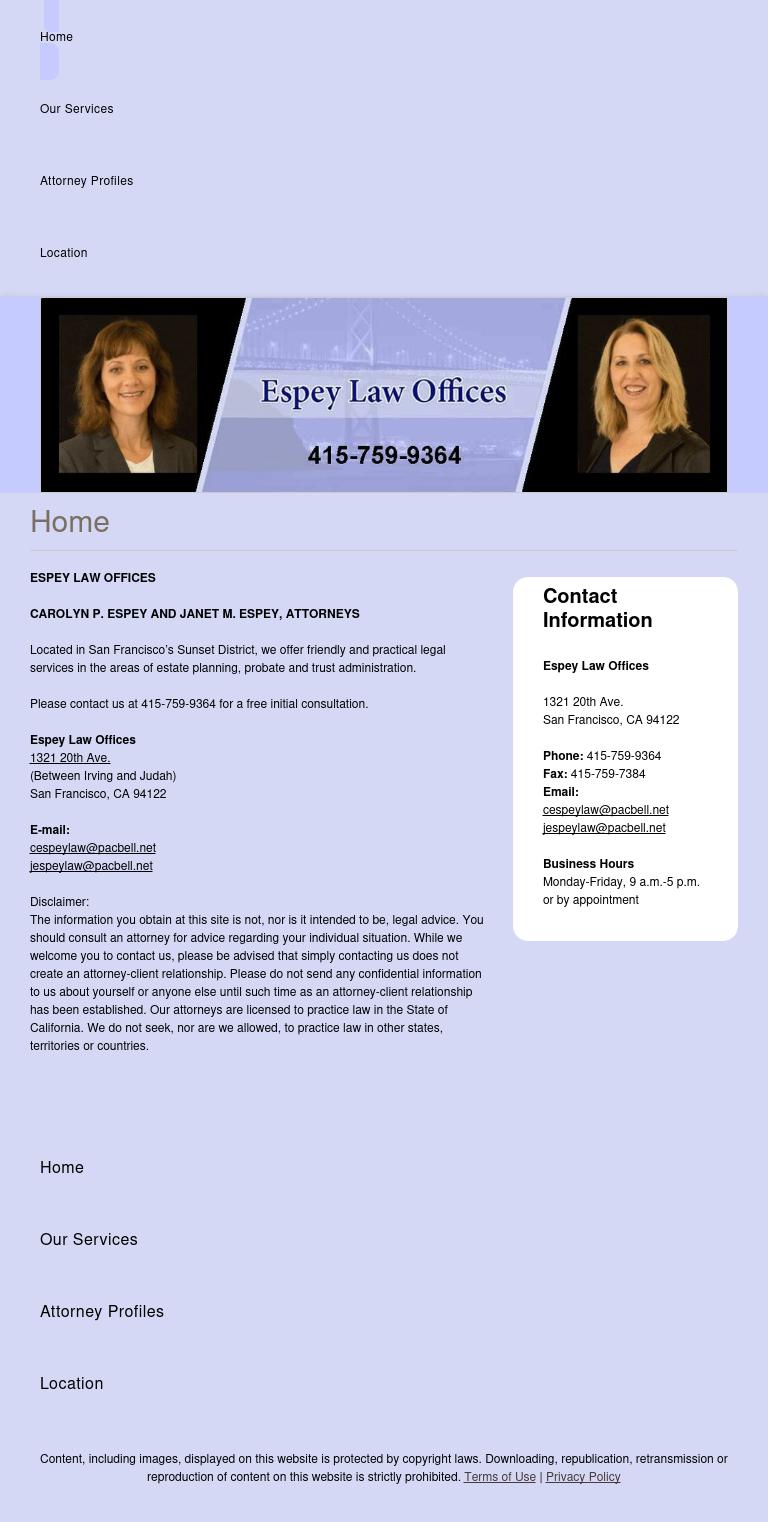 Espey Law Offices - San Francisco CA Lawyers