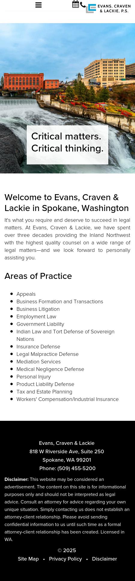 Evans Craven & Lackie PS. - Spokane WA Lawyers