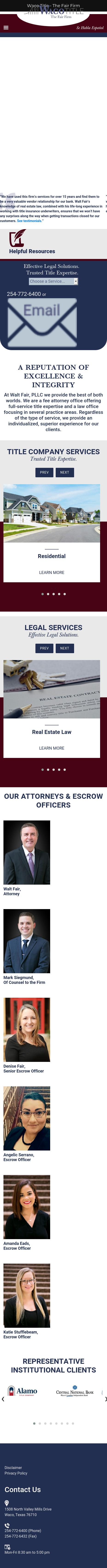Fair Walt PLLC - Waco TX Lawyers