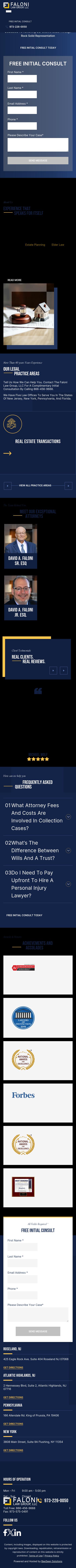 Faloni Law Group, LLC - Roseland NJ Lawyers