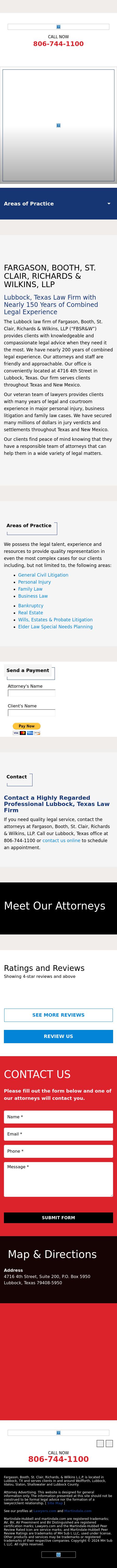 Fargason Booth St Clair Richards - Lubbock TX Lawyers