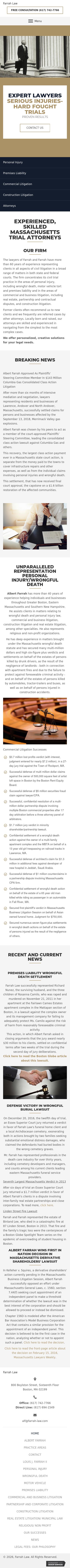 Farrah and Farrah - Boston MA Lawyers
