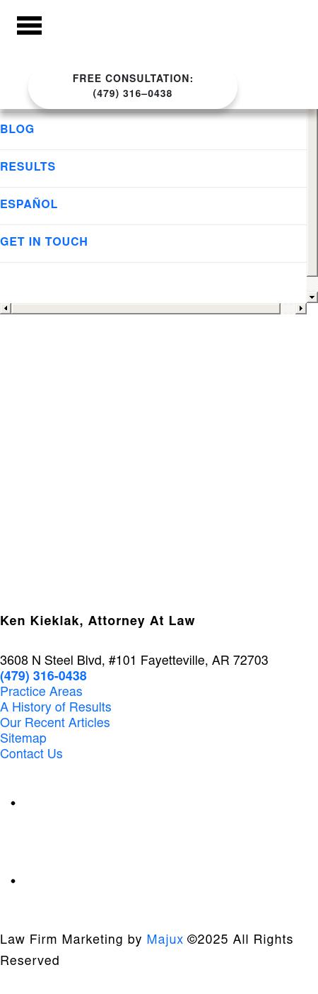 Ken Kieklak, Attorney at Law - Fayetteville AR Lawyers