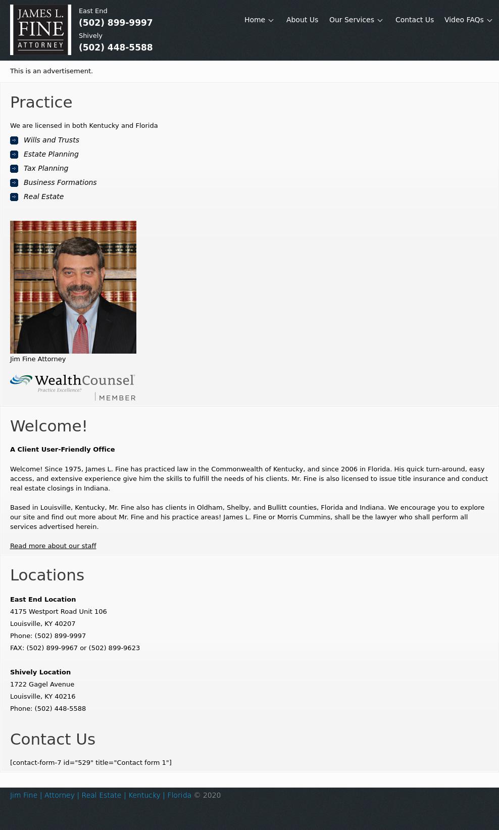 Fine James L Attorney PLLC - Louisville KY Lawyers