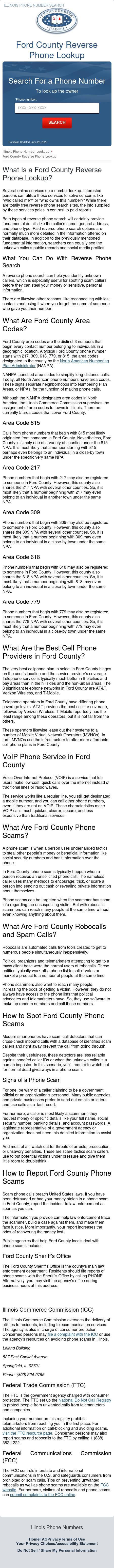 Ford County Phone Number Search - Piper City IL Lawyers