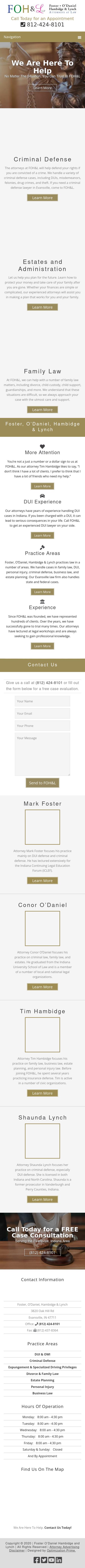 Foster O'Daniel Hambidge & Lynch - Evansville IN Lawyers