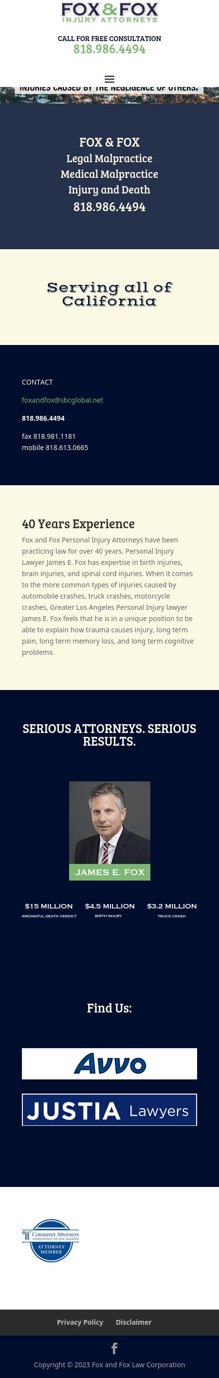 Fox & Fox Law Corporation - Sherman Oaks CA Lawyers