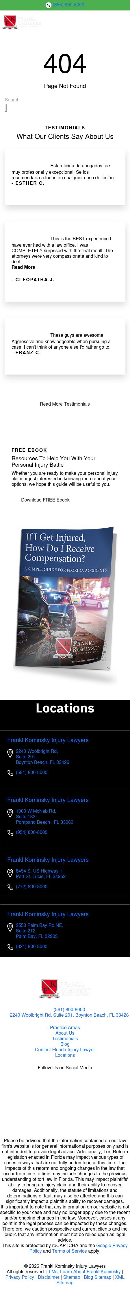 Frankl Kominsky Injury Lawyers - Port St. Lucie FL Lawyers