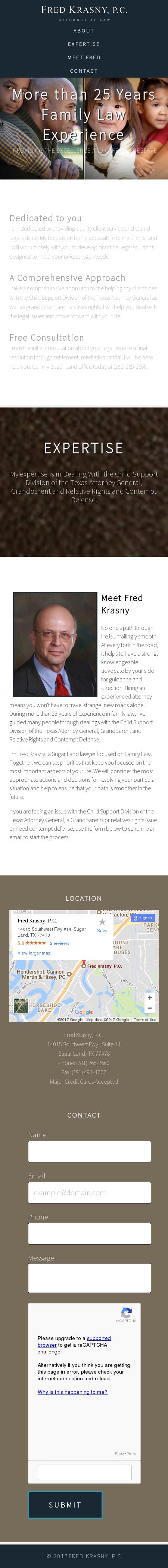 Fred Krasny, P.C. - Sugar Land  TX Lawyers