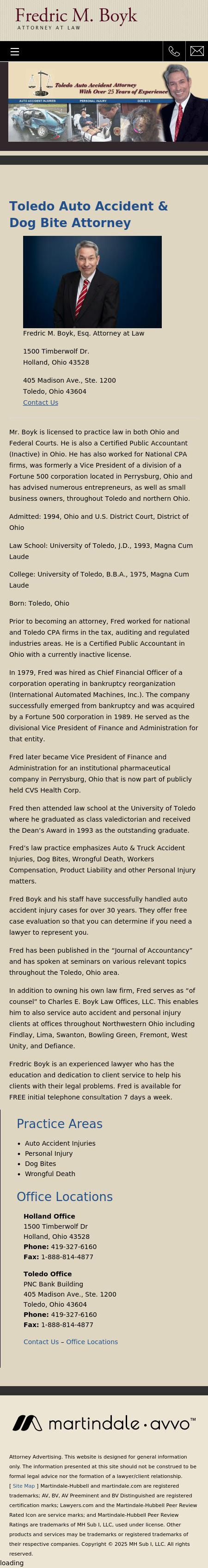 Fredric M. Boyk Attorney - Toledo OH Lawyers