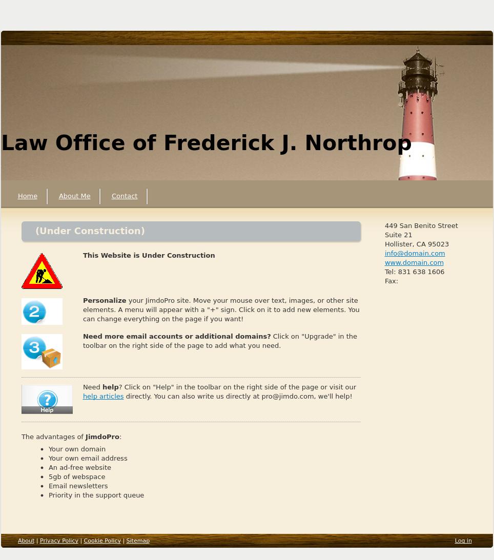 Fredrick J Northrop Law Offices - Hollister CA Lawyers