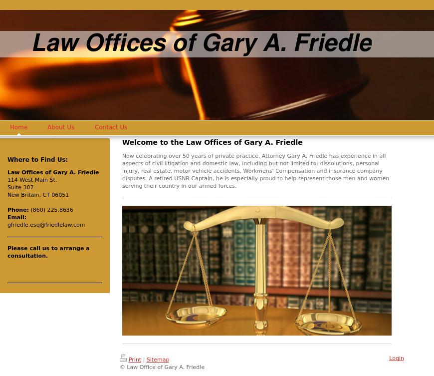 Friedle Gary A - New Britain CT Lawyers