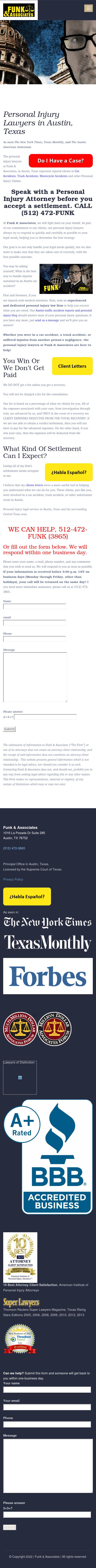 Funk and Associates - Austin TX Lawyers