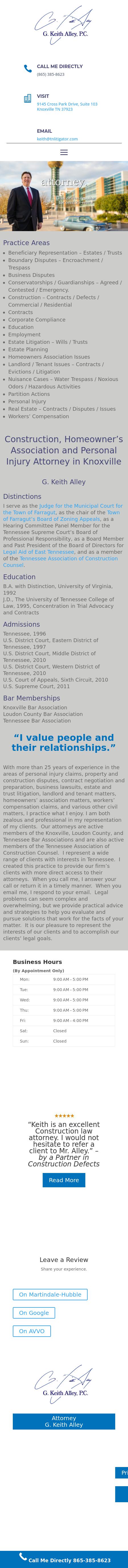 G. Keith Alley, P.C. - Knoxville TN Lawyers