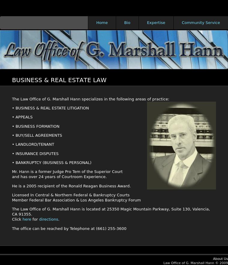 G Marshall Hann - Valencia CA Lawyers