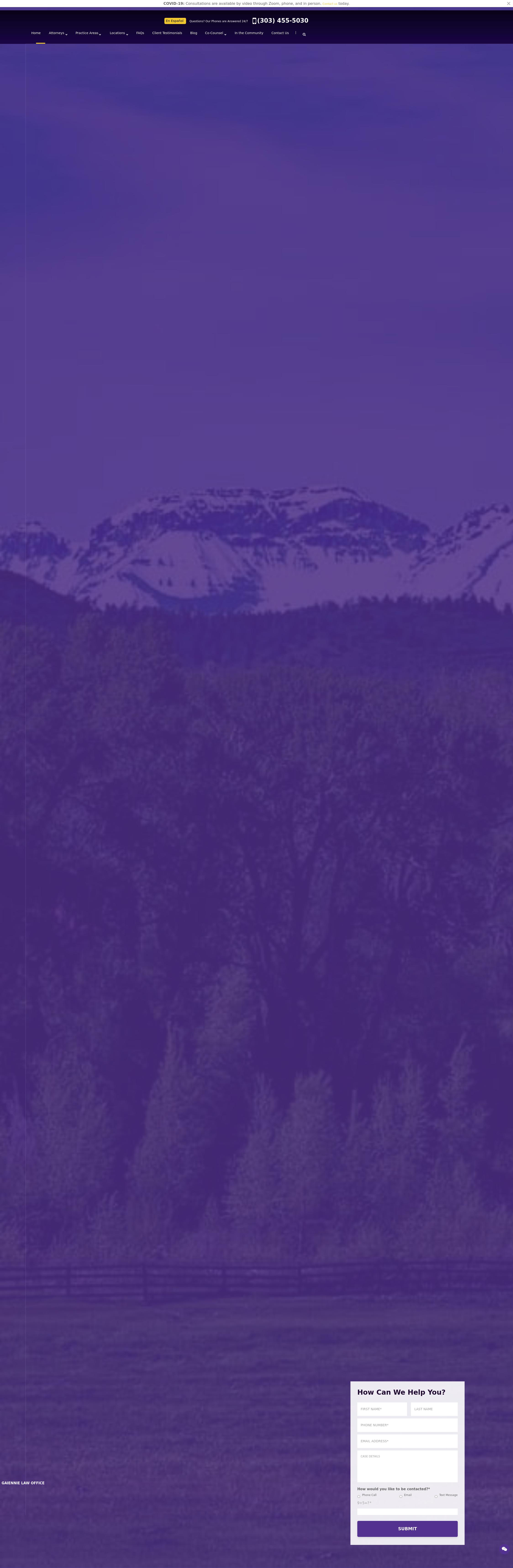 Gaiennie Law Office - Denver CO Lawyers