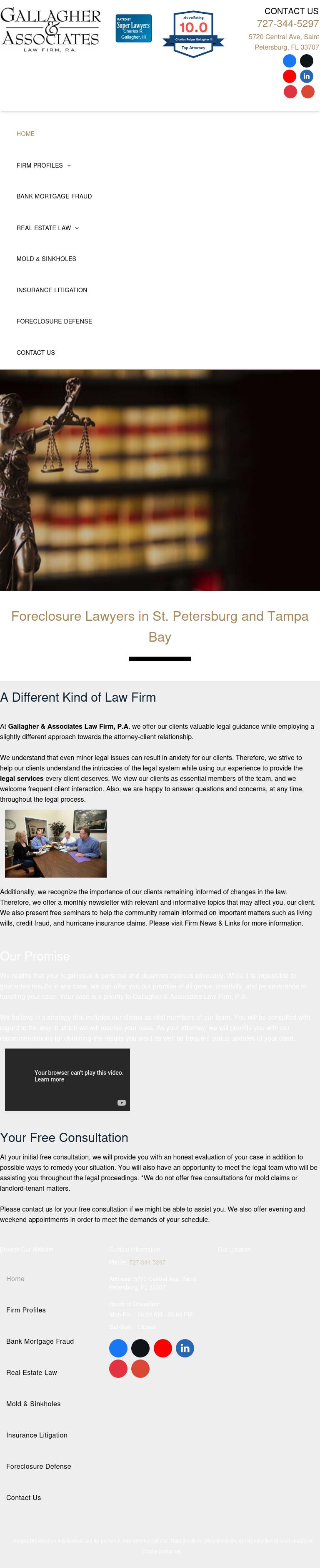 Gallagher & Associates Law Firm, P.A. - Petersburg FL Lawyers