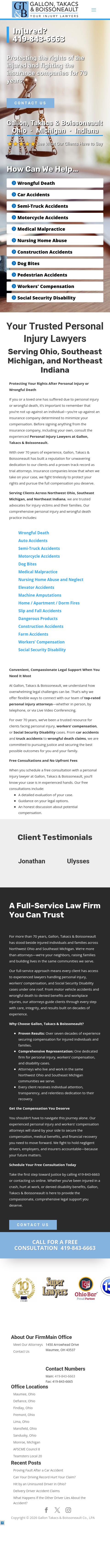 Gallon Takacs Boissoneault & Schaffer Co LPA - Northwood OH Lawyers