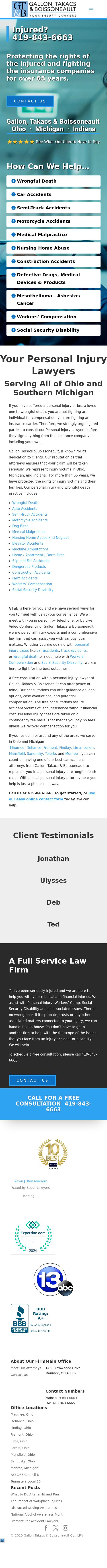Gallon Takacs Boissoneault & Schaffer Co LPA - Toledo OH Lawyers