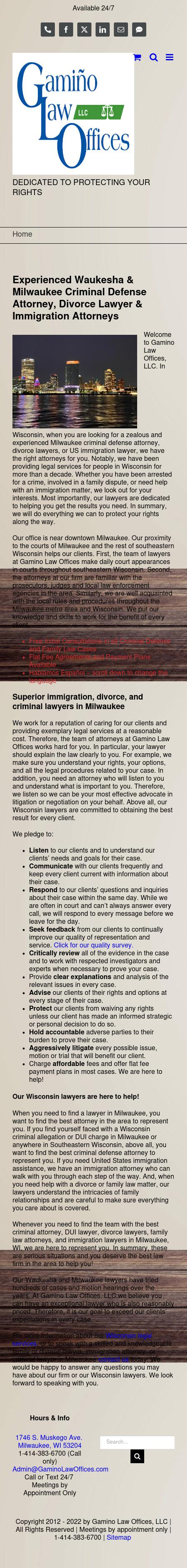 Gamino Law Offices, LLC - Waukesha WI Lawyers