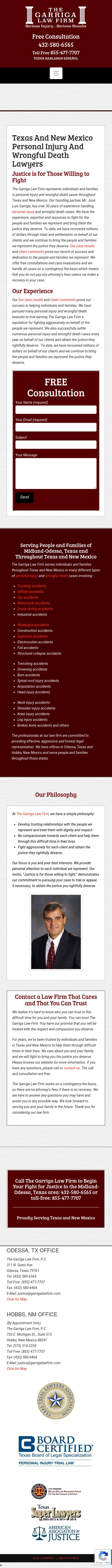 Garriga Law Firm - Odessa TX Lawyers
