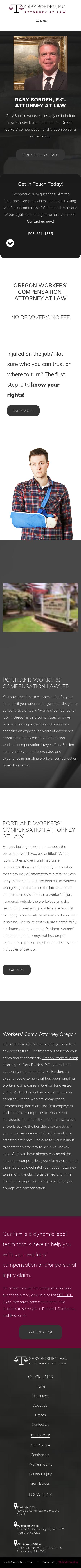 Gary Borden - Portland OR Lawyers