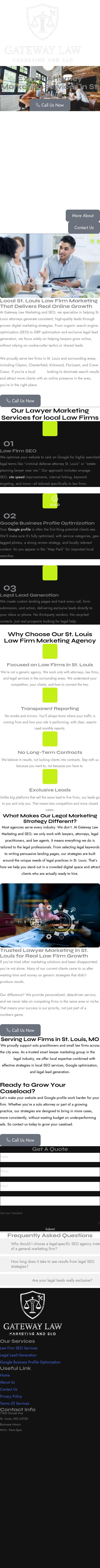 Gateway Law Marketing and SEO - St. Louis MO Lawyers