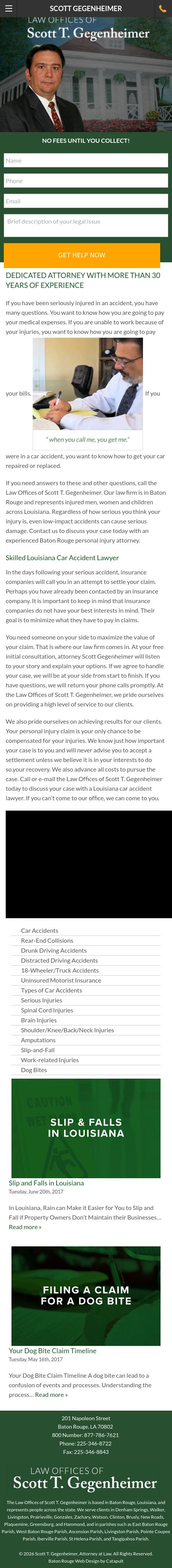 Gegenheimer, Scott T - Baton Rouge LA Lawyers