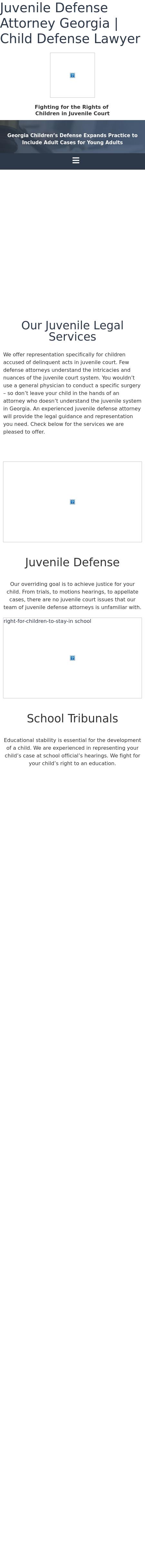 Georgia Children’s Defense - College Park GA Lawyers