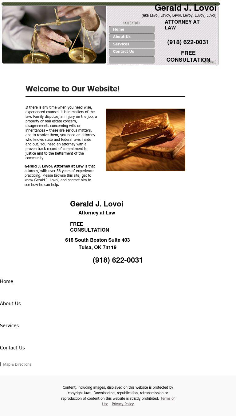 Gerald J. Lovoi - Tulsa OK Lawyers