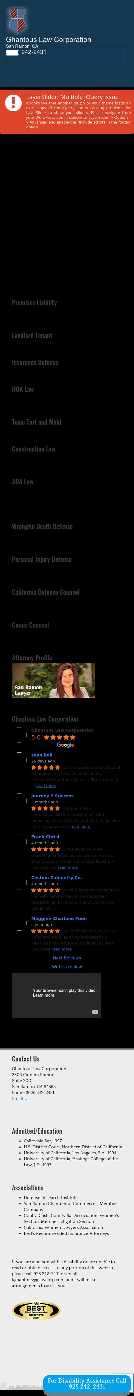 Ghantous Law Corporation - San Ramon CA Lawyers